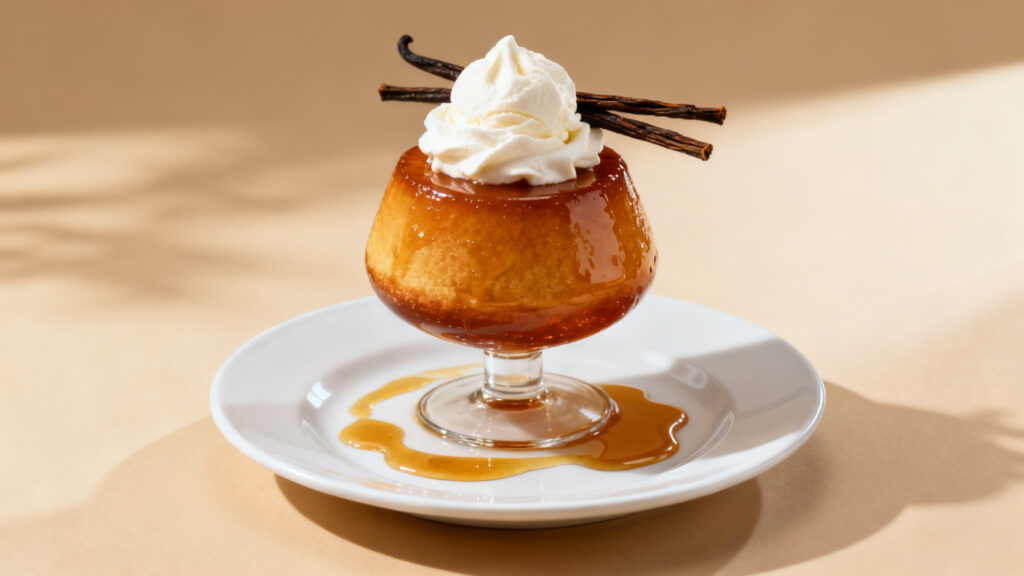 Baba au rhum imbibé avec chantilly à la vanille