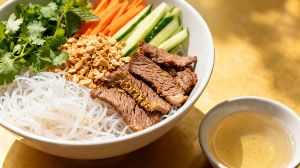 Recette originale facile bo bun bœuf citronnelle