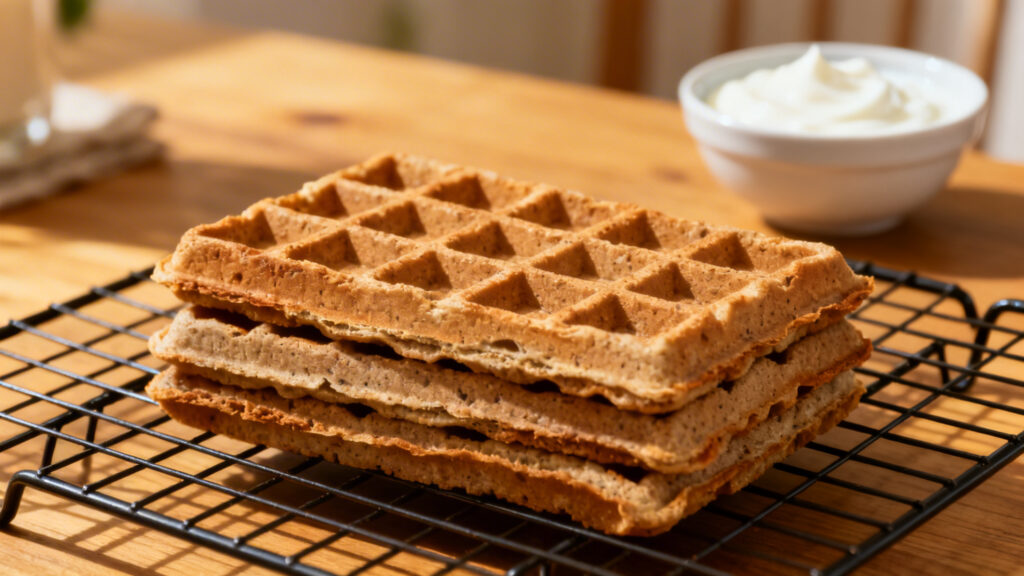 Gaufres complètes croustillantes, batch cooking matin