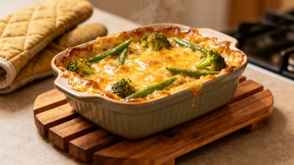 Gratin express de légumes de saison doré au four