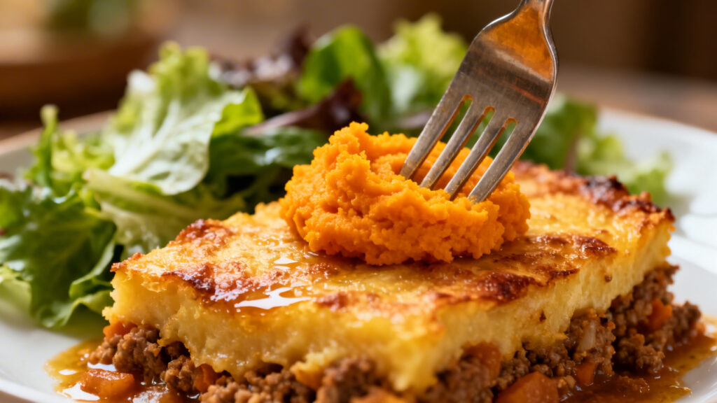 Hachis parmentier à la purée de patate douce