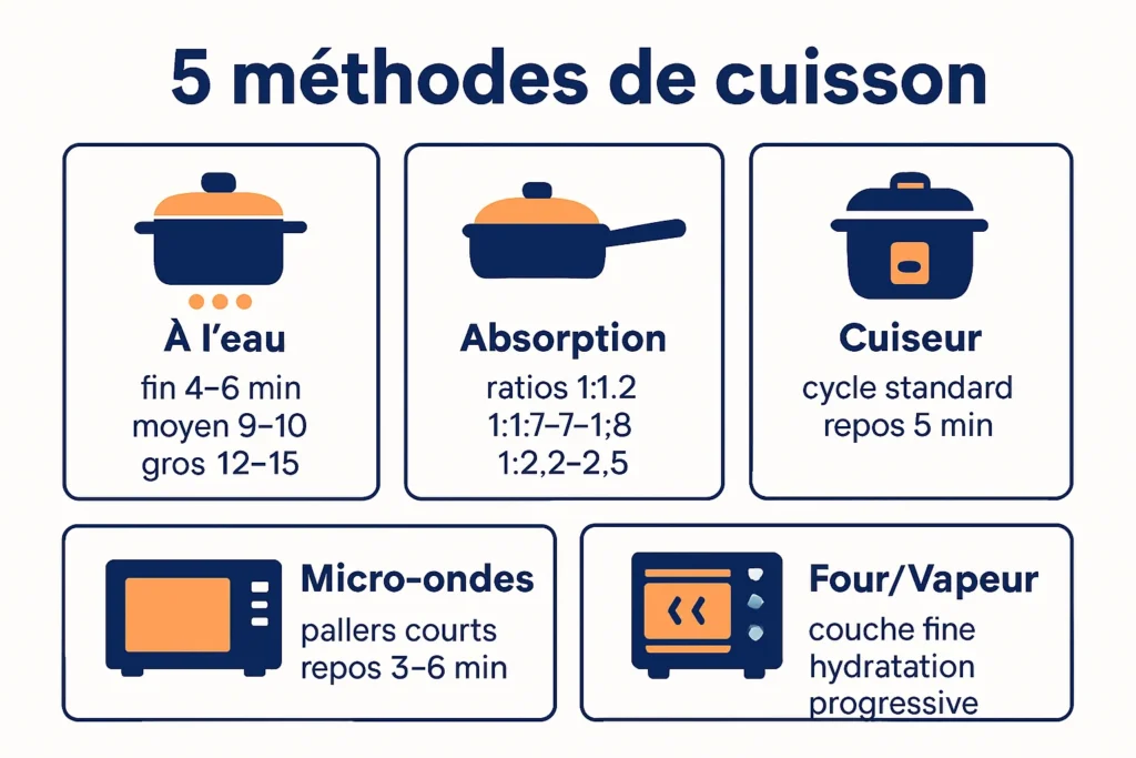 Méthodes clés et ratios pour cuire le boulgour selon vos besoins