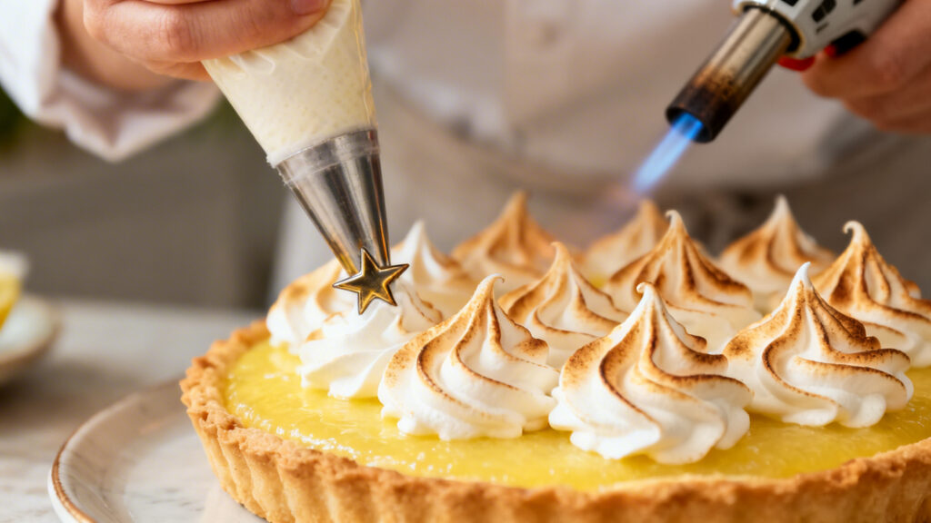 Pochage à la douille étoile puis torche au chalumeau