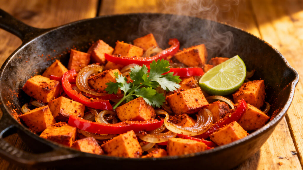 Poêlée cajun de patate douce aux épices