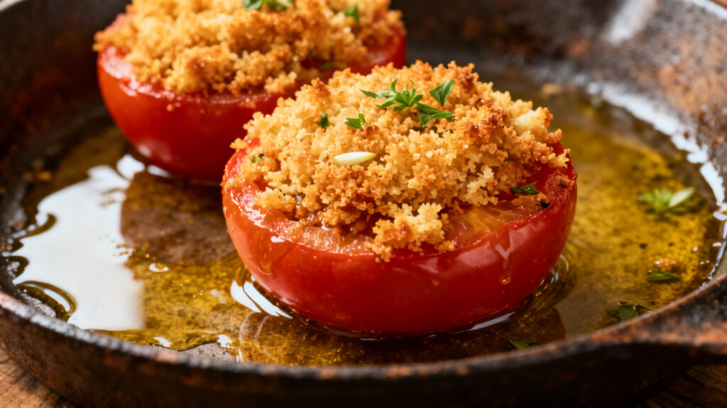 Tomates au barbecue à la provençale ail-persil