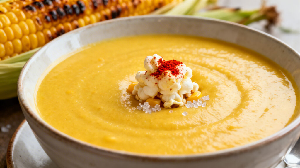 Recette facile et originale velouté de maïs fumé