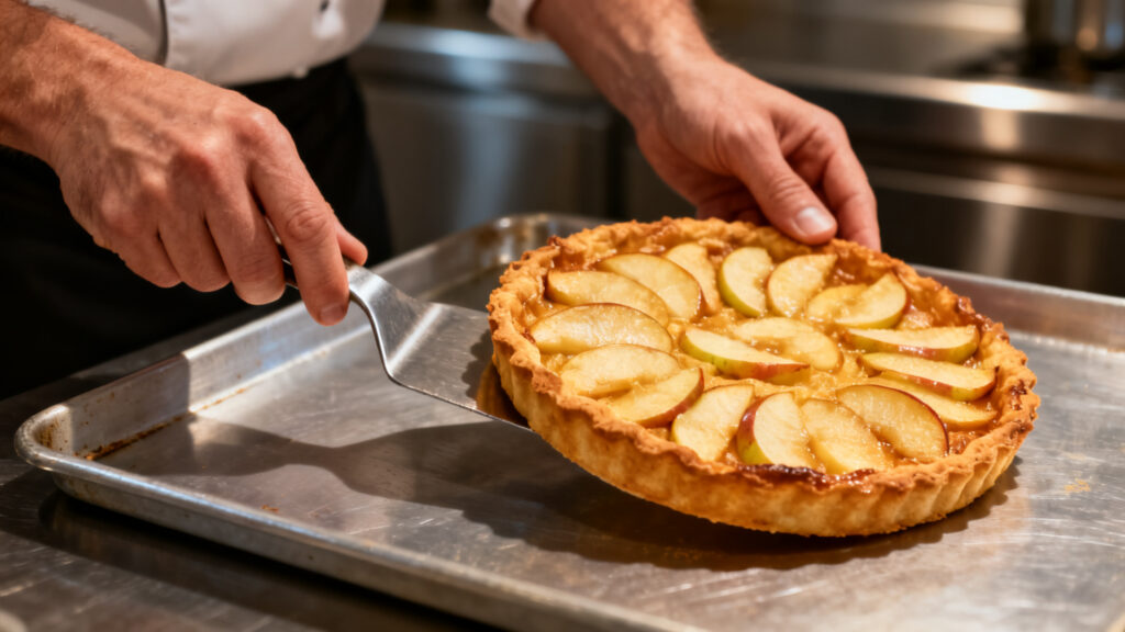 Dessous croustillant, test du fond de tarte bien doré