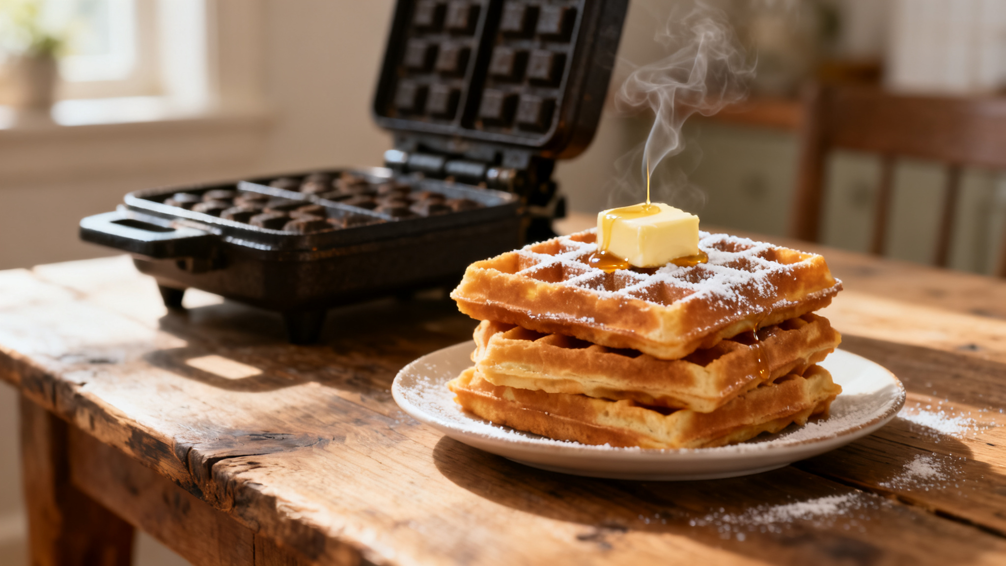 Gaufres maison moelleuses, recette de gaufres de grand-mère