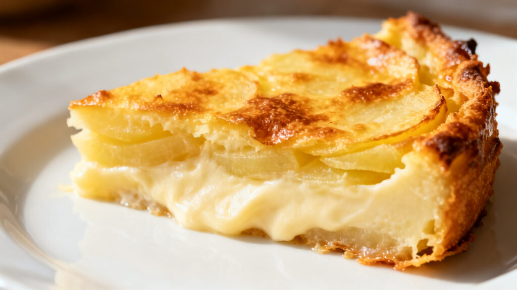 Gratin dauphinois doré avec intérieur crémeux fondant