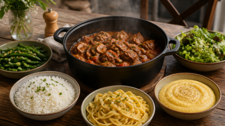 Accompagnements pour le veau marengo autour de la cocotte