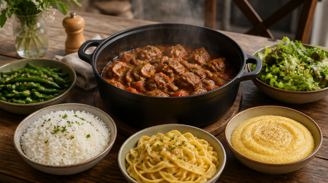 Accompagnements pour le veau marengo autour de la cocotte