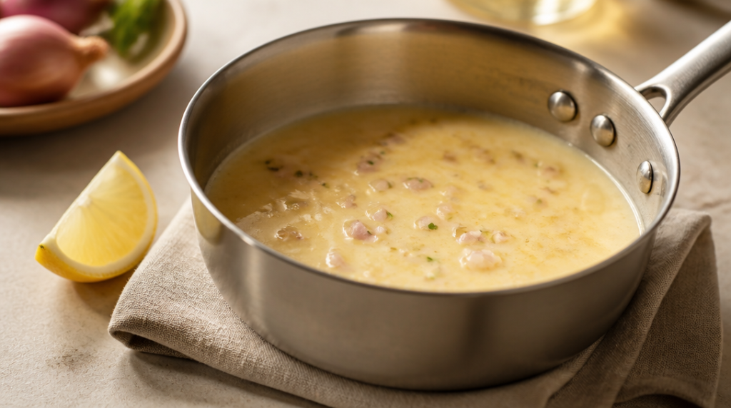 Beurre blanc léger à l’échalote et citron
