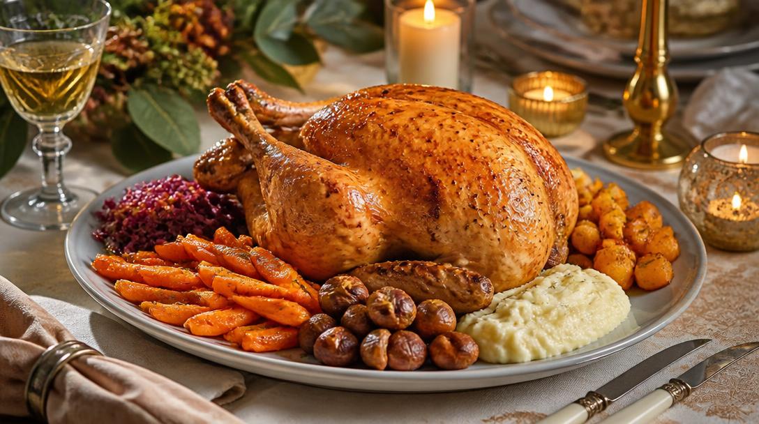 Accompagnement pour le chapon de Noël et légumes rôtis