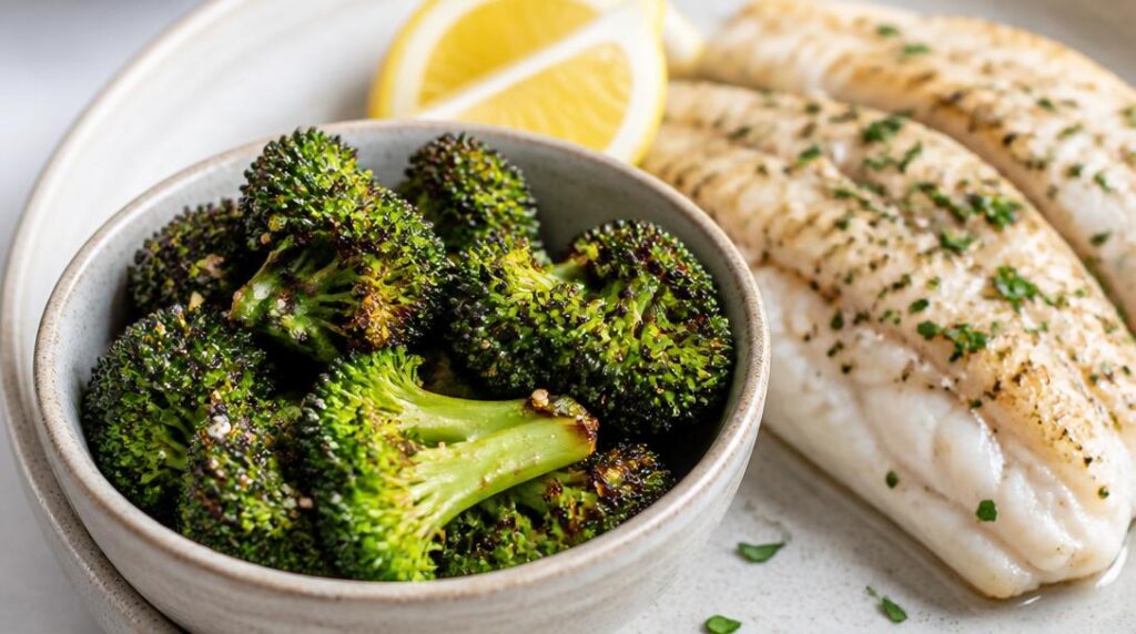 Brocoli à l’air fryer au sésame
