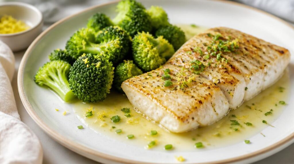 Brocoli vapeur sauce citronnée