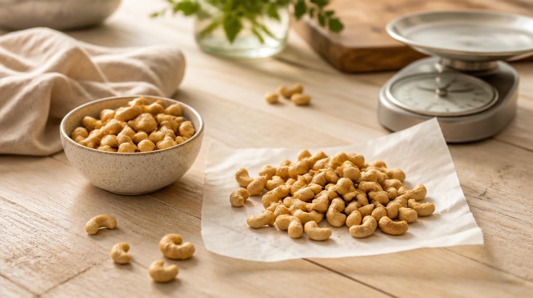 Portion de noix de cajou et calories des noix de cajou