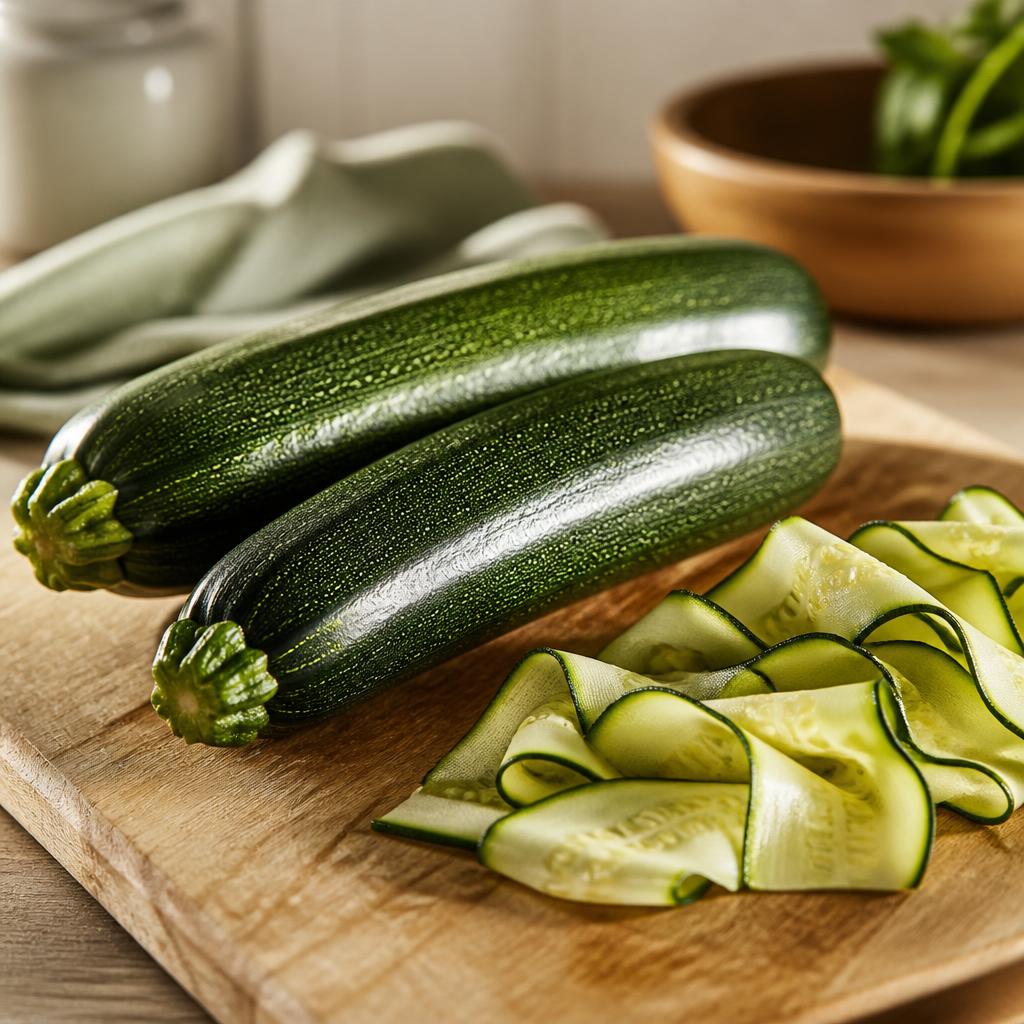 Courgettes fraîches pour repas faible en calories
