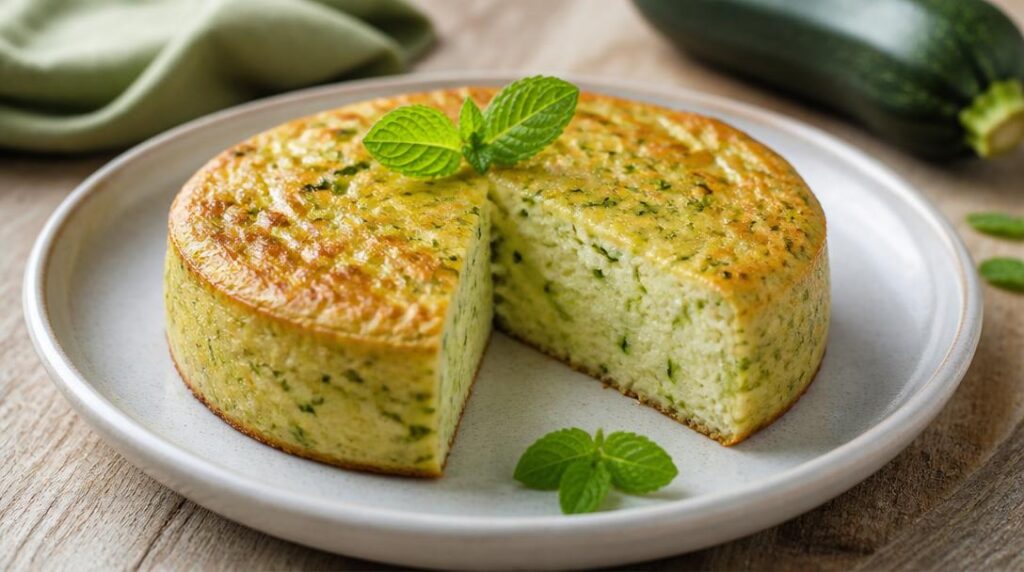 Flan de courgettes léger à la menthe