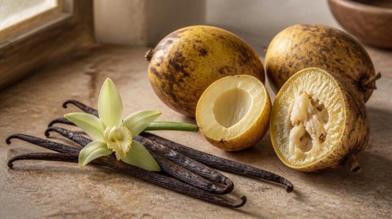 Vanille et vavangue, deux fruits en V