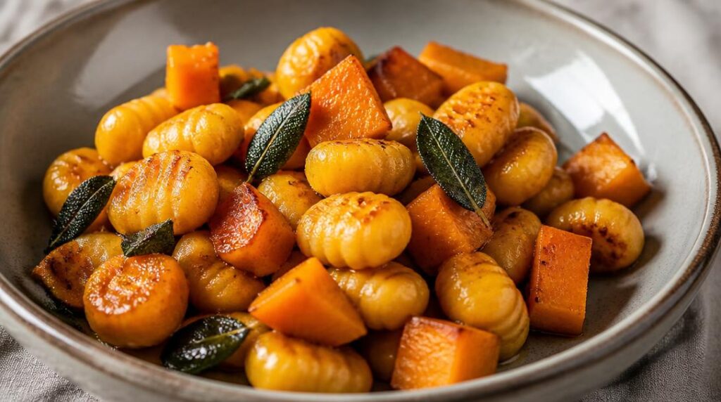 Gnocchis de patate douce au potimarron