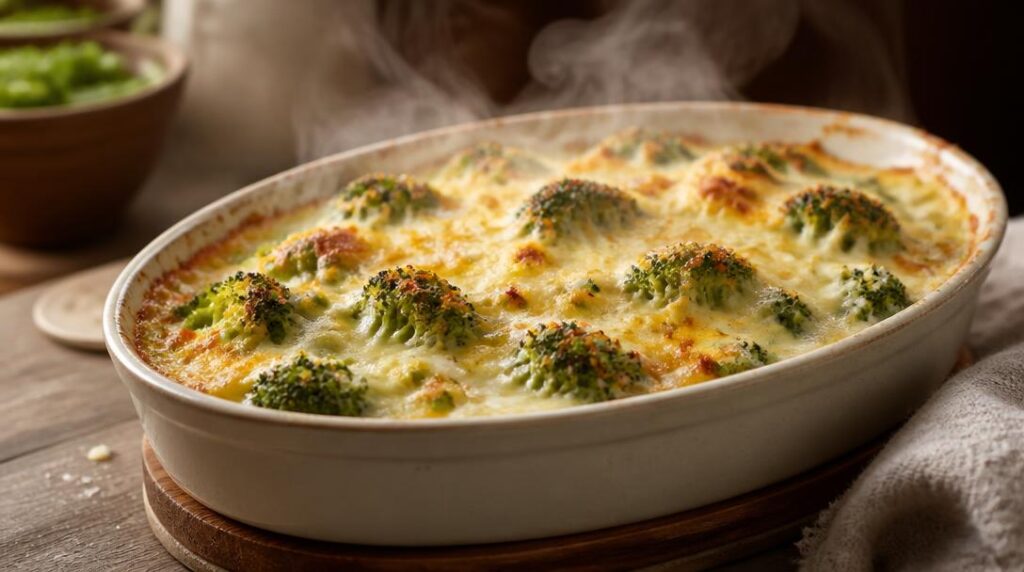 Gratin de brocoli à la béchamel