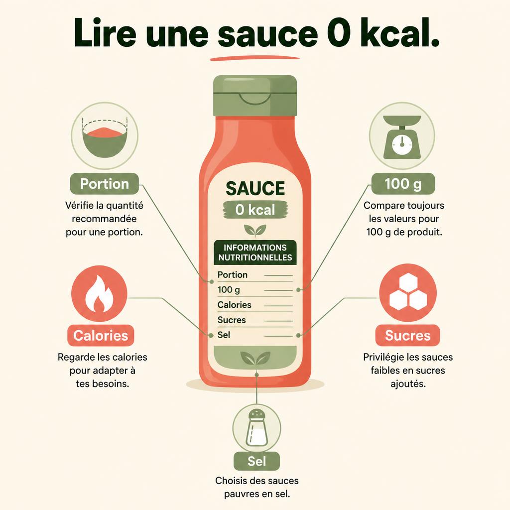 Repères pour lire une étiquette nutritionnelle de sauce