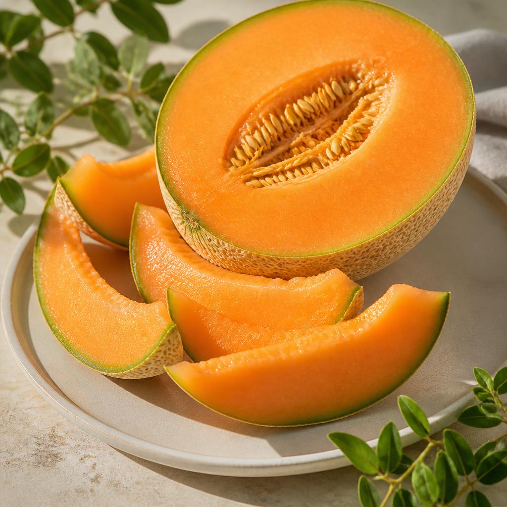 Melon frais parmi les fruits peu caloriques