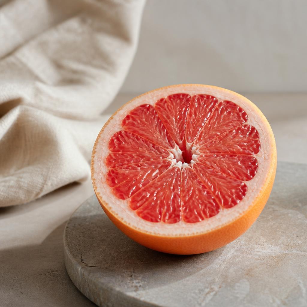 Pamplemousse frais pour dessert léger