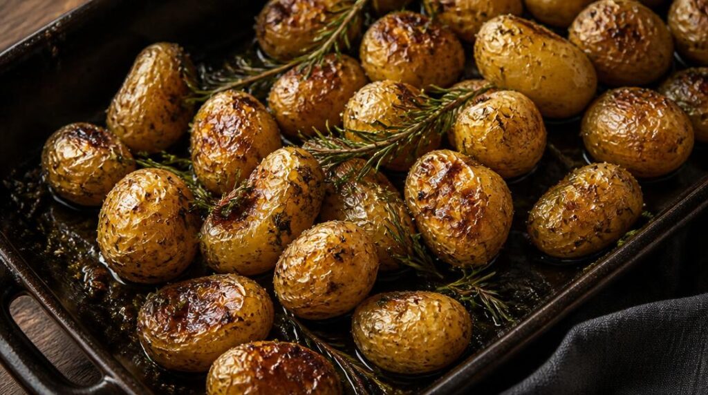 Pommes de terre grenailles rôties au romarin