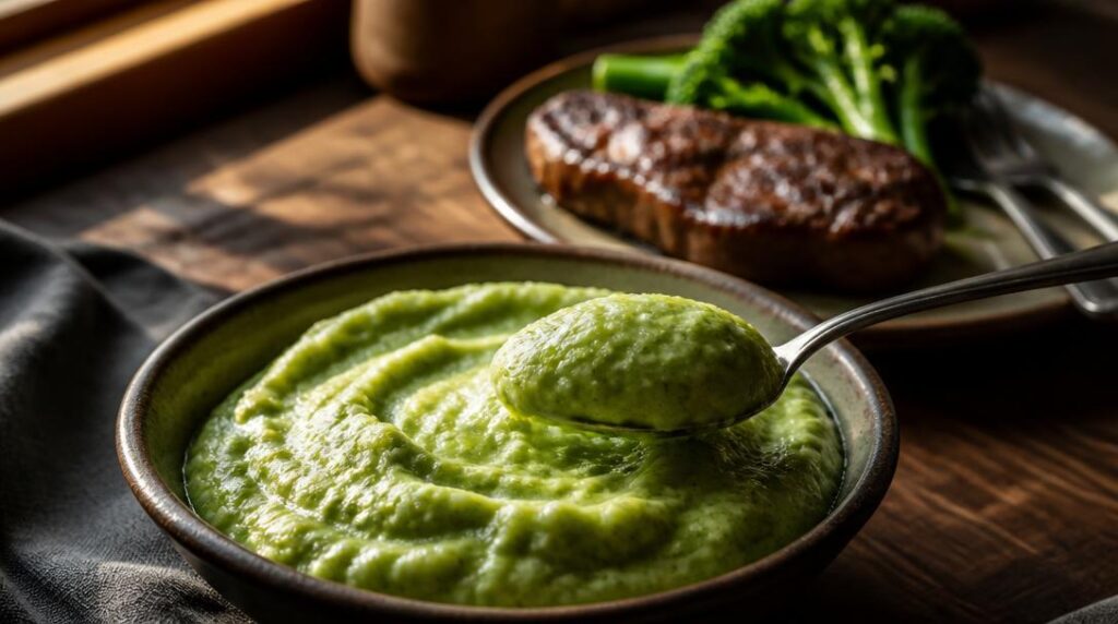 Purée de brocoli et pommes de terre