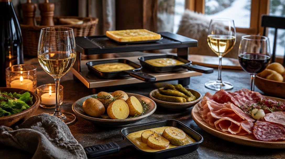 Quel vin avec la raclette sur table d'hiver
