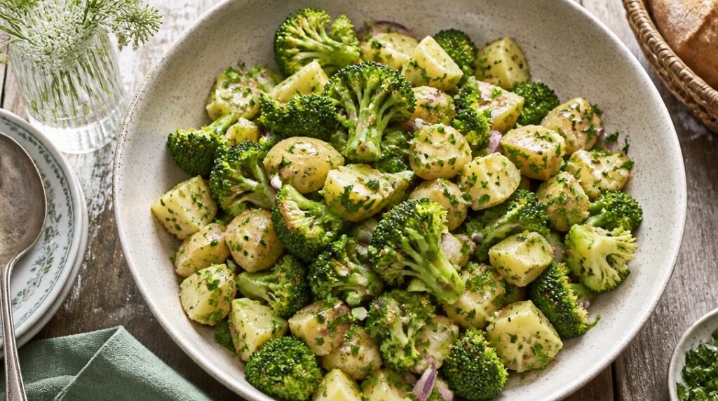 Salade de brocoli et pommes de terre