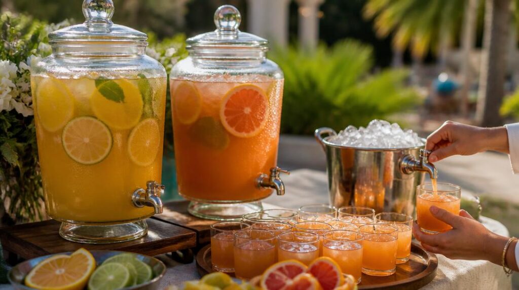 Service de punch frais pour cinquante convives
