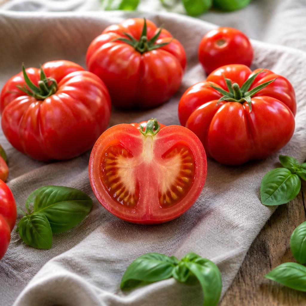 Tomates mûres et juteuses peu caloriques
