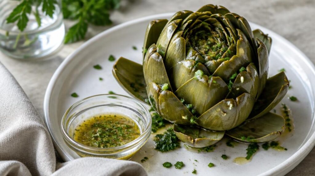 Vinaigrette pour artichaut aux herbes fraîches