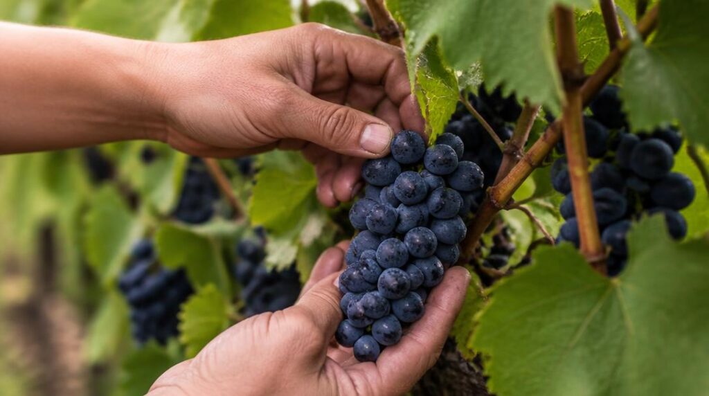 Raisins mûrs pour évaluer le millésime du Médoc