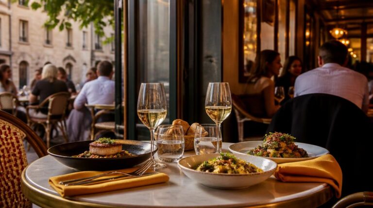 Table conviviale dans un restaurant à Vienne